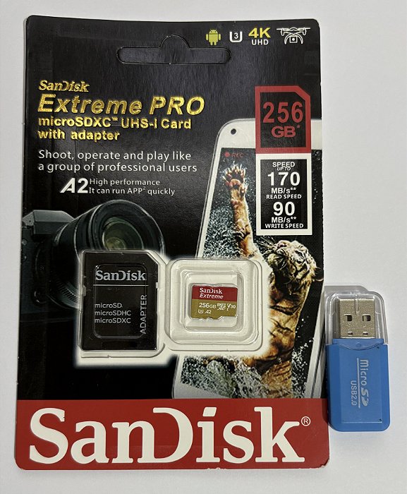 SANDISK EXTREME PRO MICROSDXC UHS-I 256 GB (SDSDQX-256G-U46A)