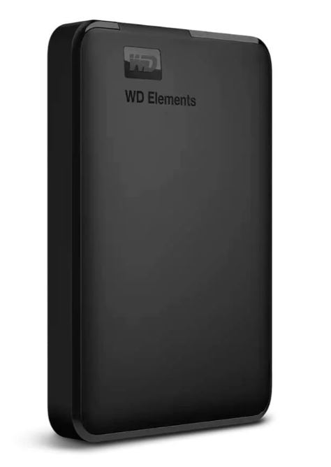 HD PORTÁTIL WD ELEMENTS 1TB, PLUG AND PLAY, USB 3.2 GEN 1, MICRO B, PRETO WESTERN DIGITAL