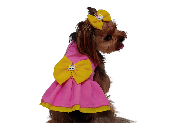 Vestido para Cachorro Moranguinho Gaby Moda Pet