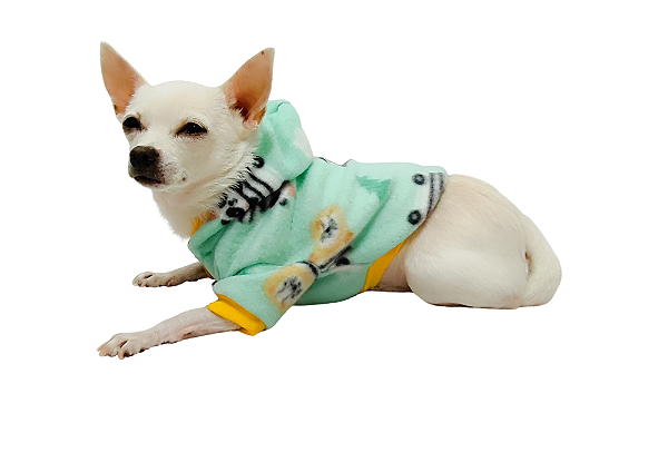 Roupa para Cachorro Cães Inverno Blusão Soft  Capuz Pandinha