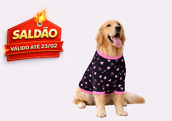 Roupa Suéter para Cachorro Plush Coração Rosa Tal Filha - Saldão