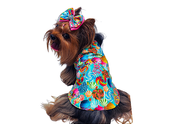 Capinha Pet Gaby Moda Pet Glamour Lolipop para Cães