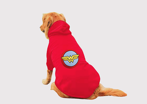 Blusão Moletom com Capuz para Cachorro Personagem Vermelho Gaby Moda Pet