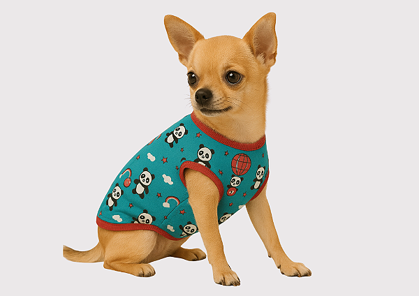 T SHIRT PET REGATINHA VERÃO PANDINHA GABY MODA PET