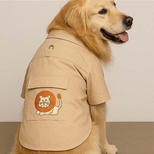 FANTASIA PET CAMISA SAFARI BEGE GABY MODA PET