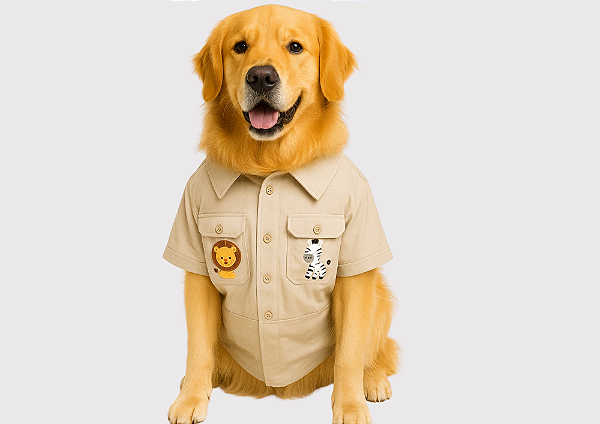 FANTASIA PET CAMISA SAFARI BEGE GABY MODA PET