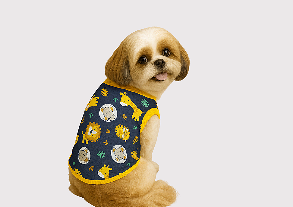 T SHIRT PET REGATINHA VERÃO FLORESTA