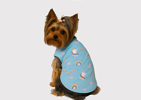 Pijama Pet Verão Arco Iris Gaby Moda Pet