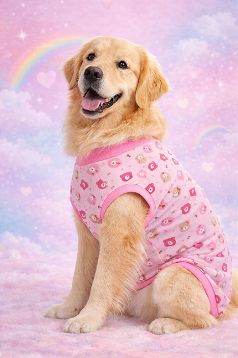 Pijama para Golden Retrivier Ursinha / Cães Porte Grande
