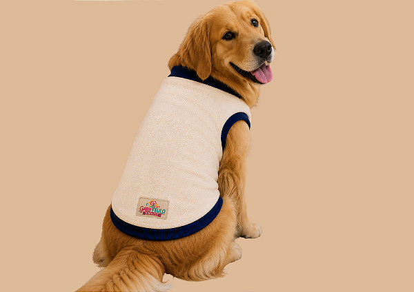 Roupa para Golden Retriever e Labrador em Fleece 100% Poliéster | Casaco Pet Grande Porte