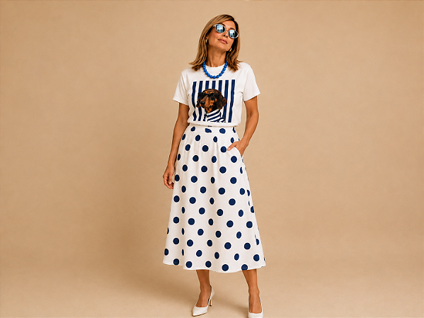 Camiseta Feminina Tal Mãe Tal Pet em Algodão – Estampa de Raça de Cachorro Dachshund
