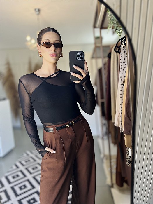 Blusa Tule Dedinho