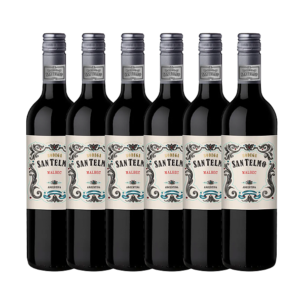 Kit Vinho San Telmo Malbec com 6 unidades