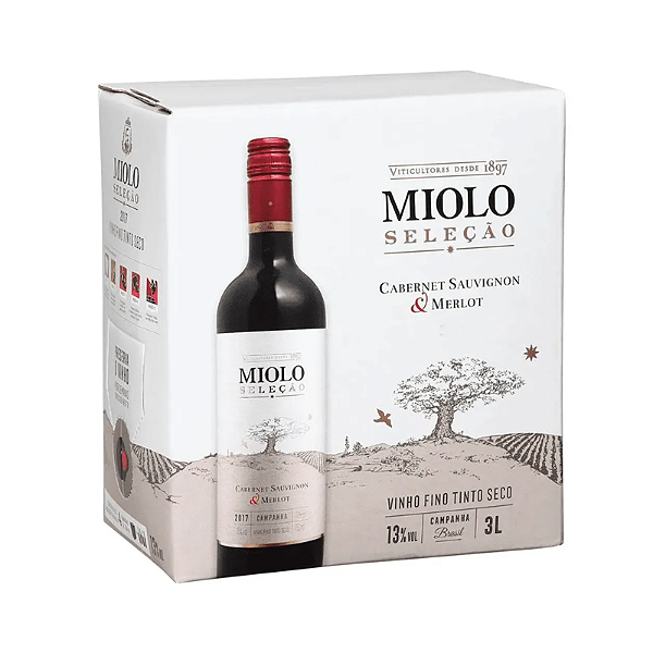 Vinho Miolo Seleção Cabernet & Merlot Bag in Box 3 Litros