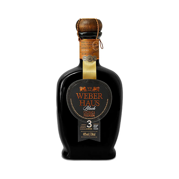 Cachaça Weber Haus Premium Black 3 Anos 750ml