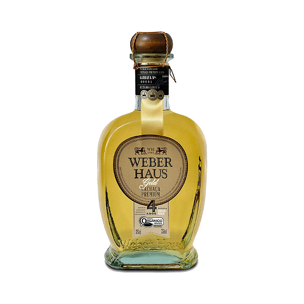 Cachaça Weber Haus Premium Gold 4 Anos 750ml