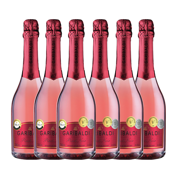 Kit Espumante Garibaldi Vero Pinot Noir Rosé com 6 Unidades