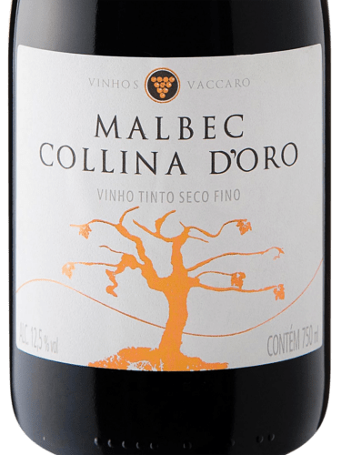 Vinho Vaccaro Collina D'oro Malbec