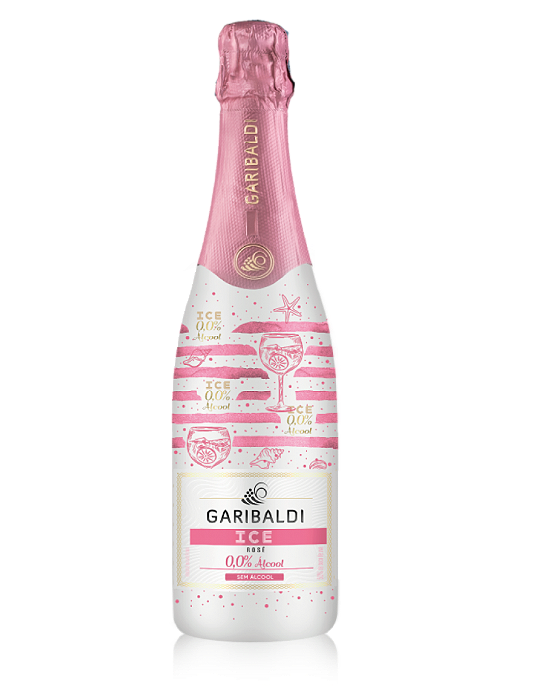 Espumante Garibaldi ICE Rosé Zero Álcool