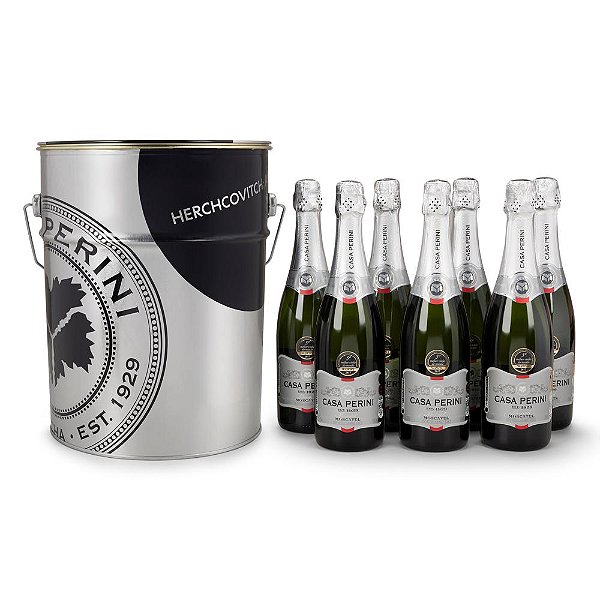 Espumante Kit Balde Casa Perini Moscatel c/7un