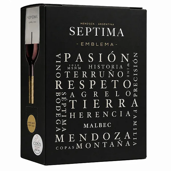 Vinho Septima Emblema Malbec Bag in Box 3L