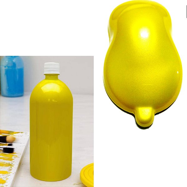 Tinta Amarelo ouro Perolizado