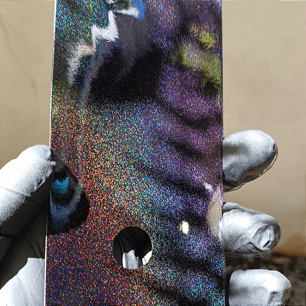 Tinta Preto Holográfico com efeito Roxo Perolado "Extra" kit com 2 Tintas