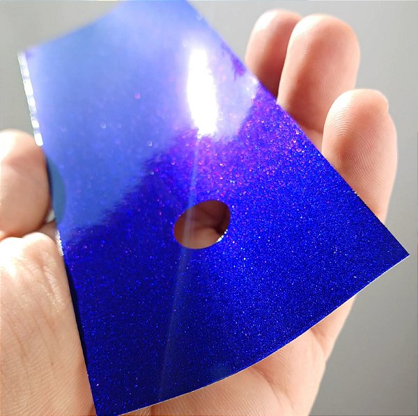 Azul escuro perolizado azul e roxo.