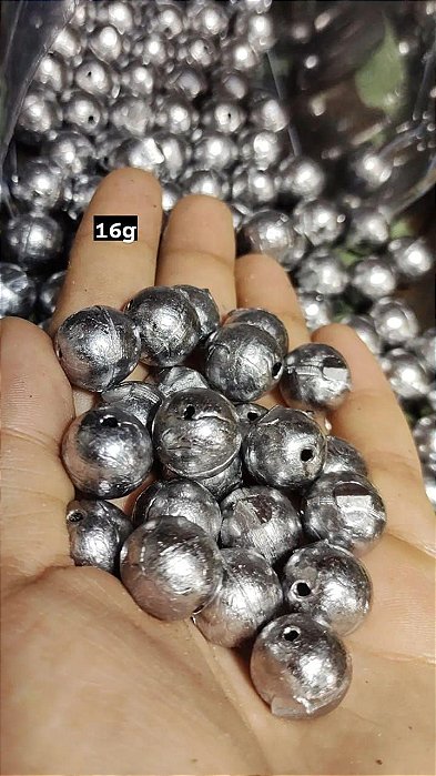 Chumbada redonda (Bola) 15g  - kit 0,500kg