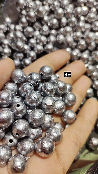 Chumbada redonda (Bola) 5g - kit 0,500kg