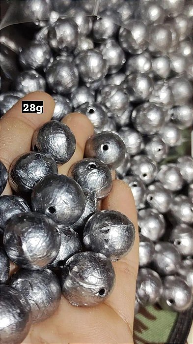 Chumbada redonda (Bola) 30g  - kit 0,500kg