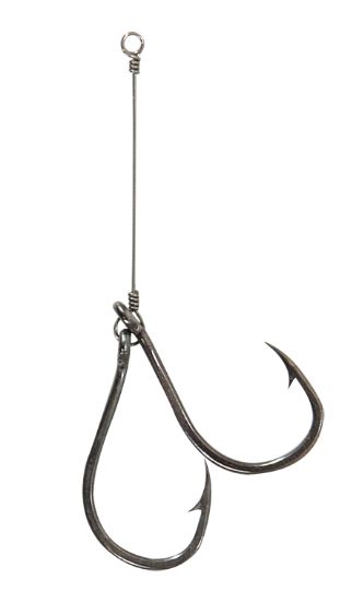 Anzol chinu 8 Duplo Rigido - 10 pcs  encastoado