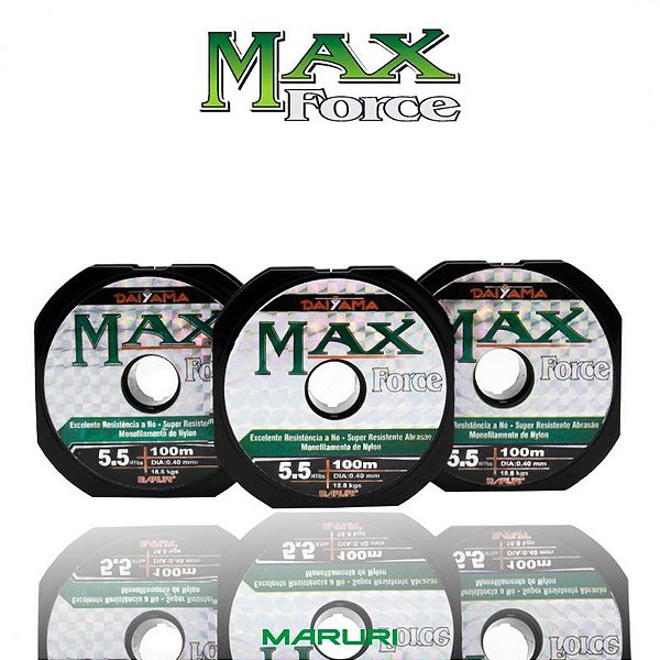 Linha Max force - Daiyama 0.43mm 100m