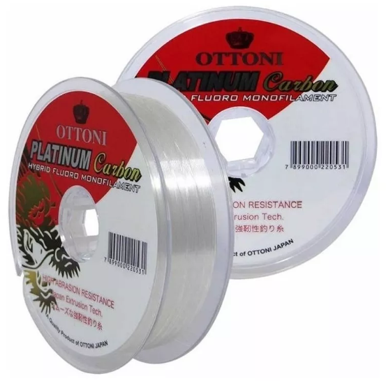 Linha Platinum Carbon Ottoni 0.45mm 100metros