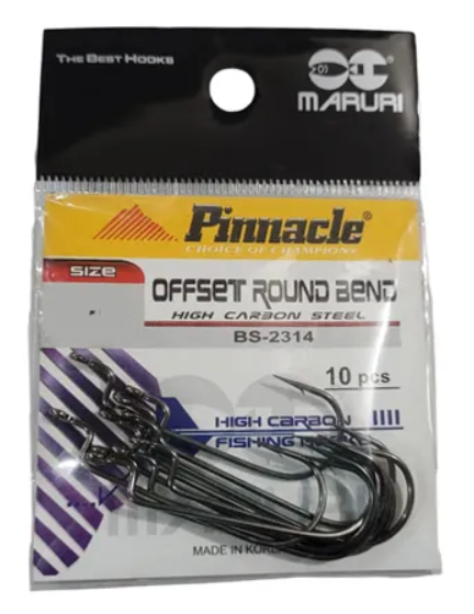 ANZOL MARURI PINNACLE OFFSET ROUN BEND Nº3/0 CARTELA COM 10UN.