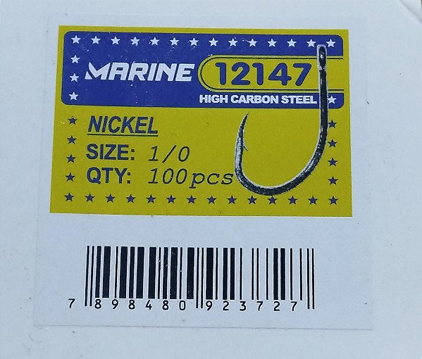 Caixa de Anzol Marine - 12147 N 1/0 c/100pcs