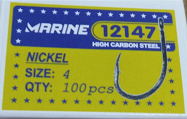 Caixa de Anzol Marine - 12147 N 4 c/100pcs