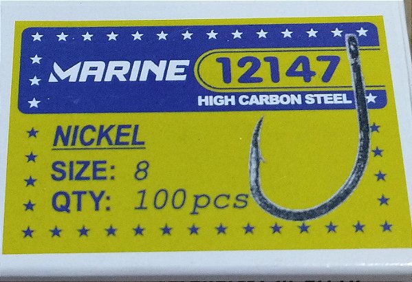 Caixa de Anzol Marine - 12147 N 8 c/100pcs