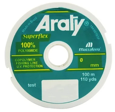 Linha Mono. Araty Superflex 0.40mm 20.7lbs 100m - Ouro