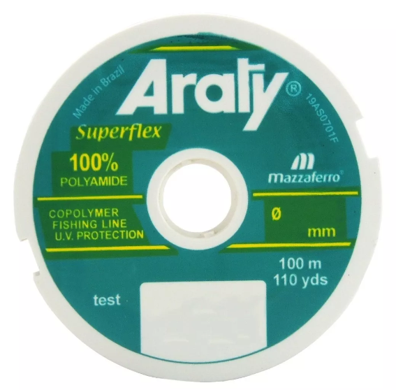Linha Mono. Araty Superflex 0.25mm 9.2lbs 100m
