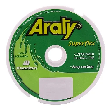Linha Monofilamento  Superflex - Araty Nº 0.50 120m