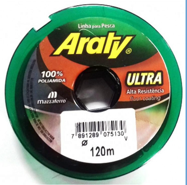 LINHA MONOFILAMENTO MAZZAFERRO ARATY ULTRA 120M
