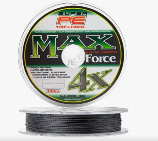 Linha Multifilamento - Max Force 4x 0.14mm 150MTR Cinza