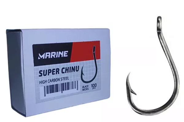 Caixa Anzol Super Chinu N 3 Marine 100 Unidades Pesca Forte
