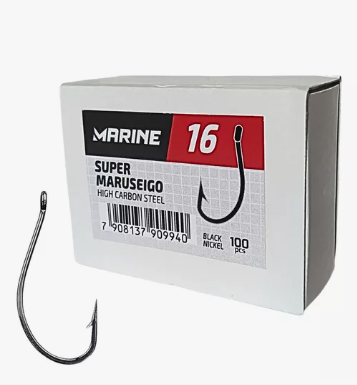 Caixa Anzol Super Maruseigo N 16 Marine 100 Unidades Super Pesca