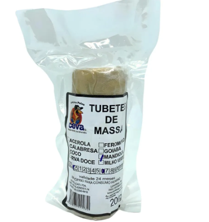 Tubete De Massa Para Pesca Ceva Iscas Mandioca 200 Gramas