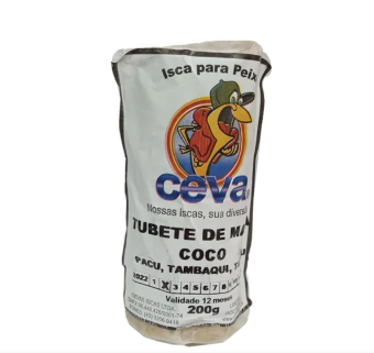 Tubete De Massa Para Pesca Ceva Iscas Coco 200 Gramas