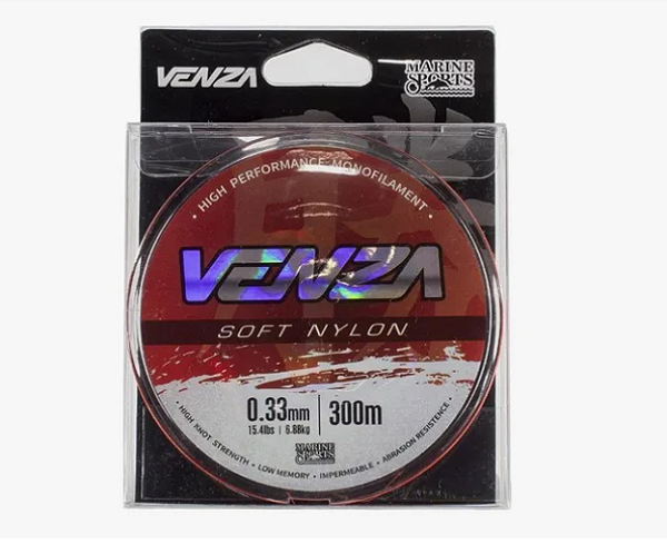 Linha De Pesca Venza Soft Nylon Marine Sport 0,33 / Laranja 300 M