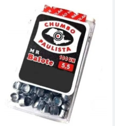Chumbinho 5.5 Mm Balote 10 Paulista 100 Unidades