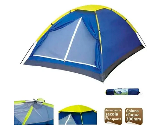 Barraca Iglu mor azul 3 lugares
